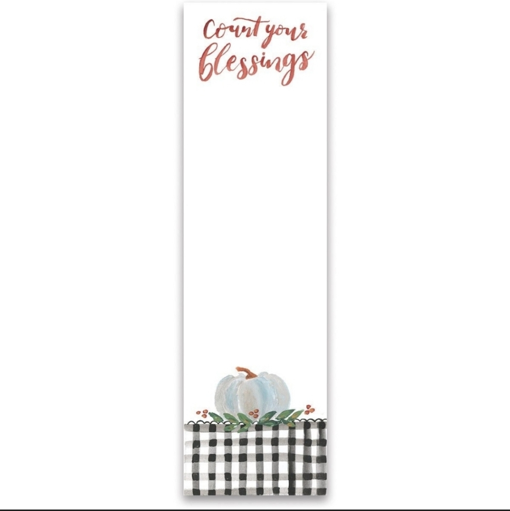 Count your blessings notepad